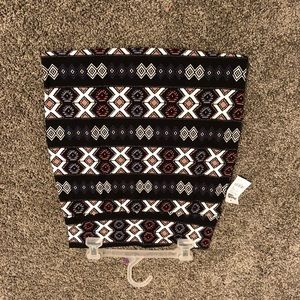 tribal pattern, high waisted skirt
